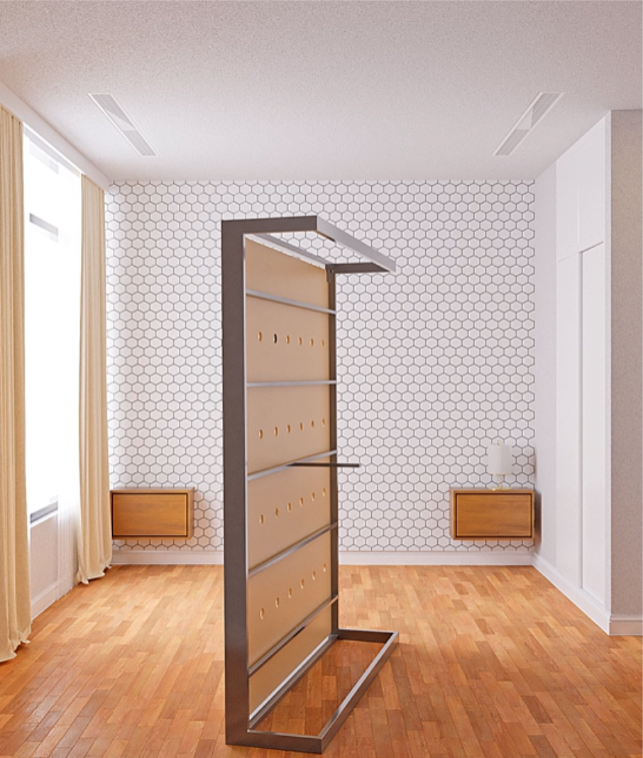 Cama en un módulo 90x190 - 100x200 con respaldo