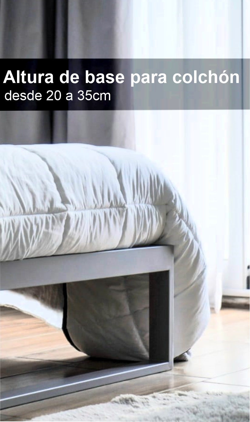 Cama Plataforma 90x190 - 100x200 sin respaldo
