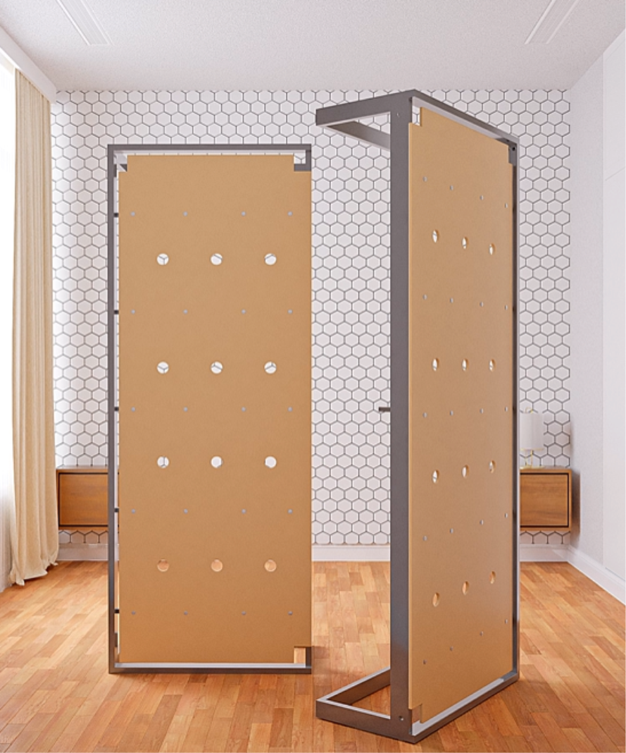 Cama dividida en dos módulos 200x200 sin respaldo