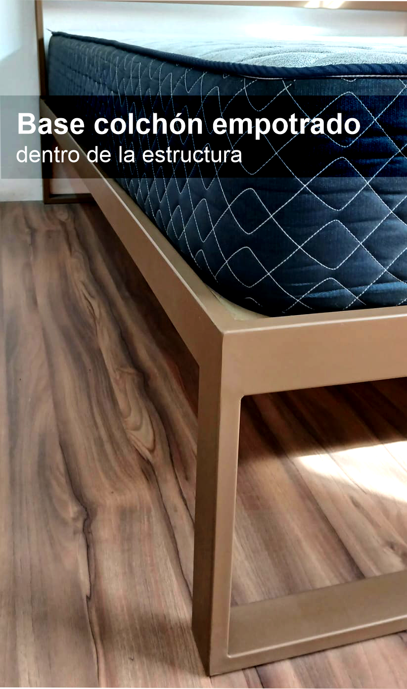 Cama Plataforma 90x190 - 100x200 sin respaldo