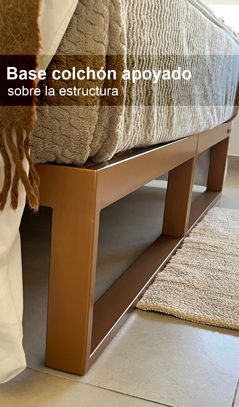 Cama en un módulo 80x190 con respaldo