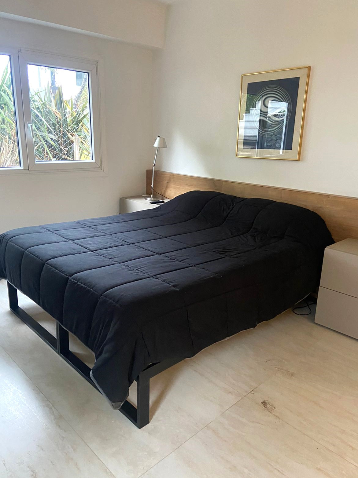 Cama dividida en dos módulos 140x190 sin respaldo